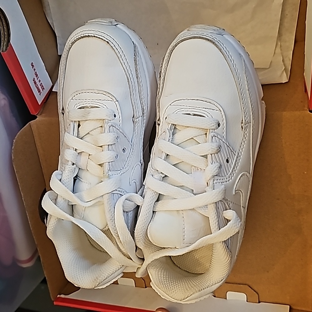 PreSchool size 12 white air max 90s